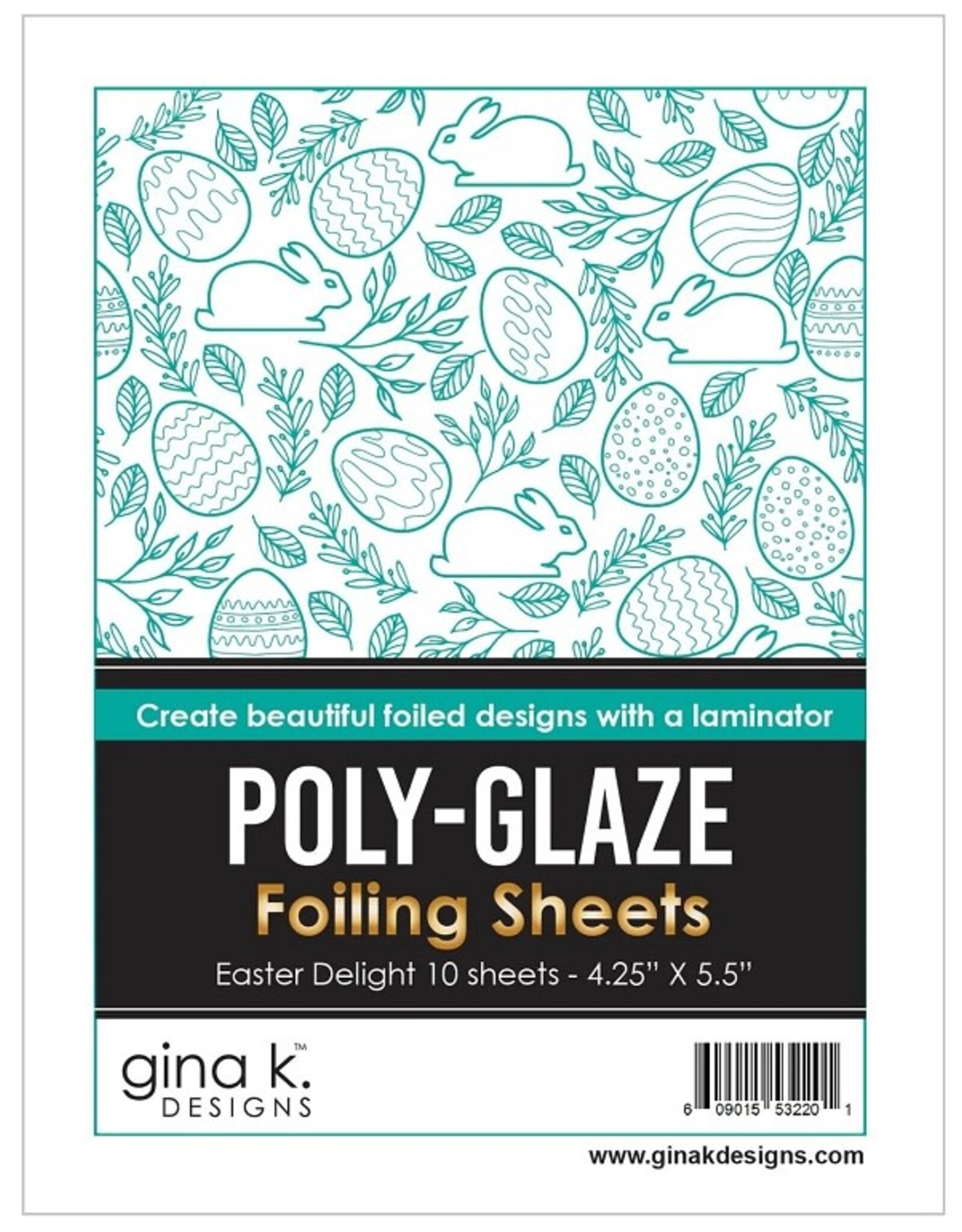 Gina K. Designs POLY-GLAZE Foiling Sheets- Easter Delight