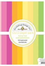 Doodlebug Design Bunny Hop 12x12 Textured Cardstock Paper Pack