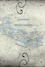 Scrapbook Customs/Stamping Station Prince Edward Island Travel Map - 12x12 Pattern Paper