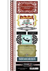 Scrapbook Customs/Stamping Station Prince Edward Island Explore - Cardstock Stickers