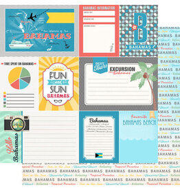 Scrapbook Customs/Stamping Station Bahamas tropical journal paper