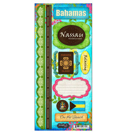 Scrapbook Customs/Stamping Station Bahamas paradise stickers