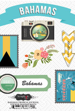 Scrapbook Customs/Stamping Station Bahamas tropical journal stickers