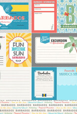 Scrapbook Customs/Stamping Station Barbados tropical journal paper