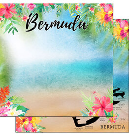 Scrapbook Customs/Stamping Station Bermuda getaway paper