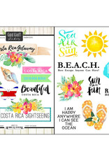 Scrapbook Customs/Stamping Station Costa Rica getaway stickers
