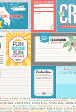 Scrapbook Customs/Stamping Station Costa Rica tropical journal paper