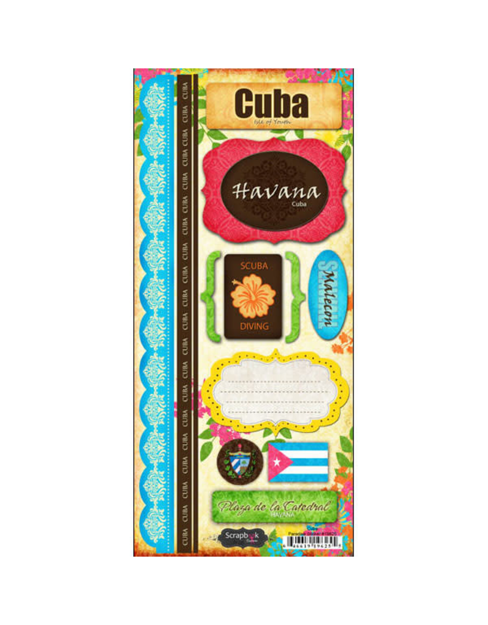 Stamping Station Cuba paradise stickers