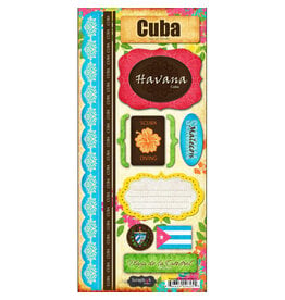 Stamping Station Cuba paradise stickers