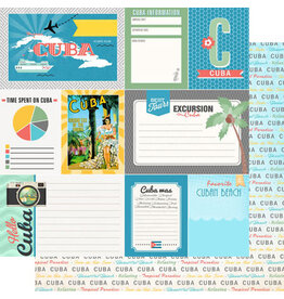 Scrapbook Customs Cuba tropical journal paper