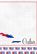 Scrapbook Customs/Stamping Station Cuba adventure paper