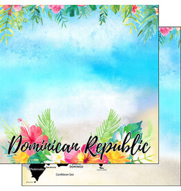 Scrapbook Customs/Stamping Station Dominican Rep. getaway paper