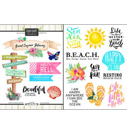 Scrapbook Customs/Stamping Station Grand Cayman getaway stickers