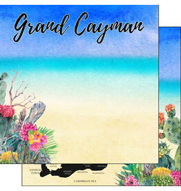 Scrapbook Customs/Stamping Station Grand Cayman getaway paper