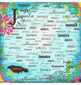 Scrapbook Customs/Stamping Station Jamaica paradise paper