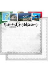 Scrapbook Customs Cozumel city paper