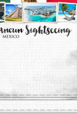 Scrapbook Customs/Stamping Station Cancun city paper