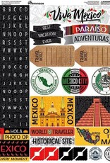 Reminisce Mexico large sticker sheet