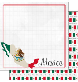 Scrapbook Customs Mexico adventure paper