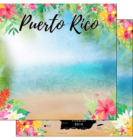 Scrapbook Customs/Stamping Station Puerto Rico getaway paper