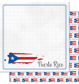 Scrapbook Customs/Stamping Station Puerto Rico adventure paper