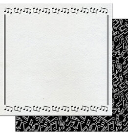 Scrapbook Customs Music Notes Border Paper