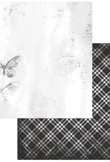 49 AND MARKET Color Swatch: Charcoal Double-Sided Cardstock 12"X12" - #4