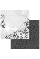 49 AND MARKET Color Swatch: Charcoal Double-Sided Cardstock 12"X12" - #1