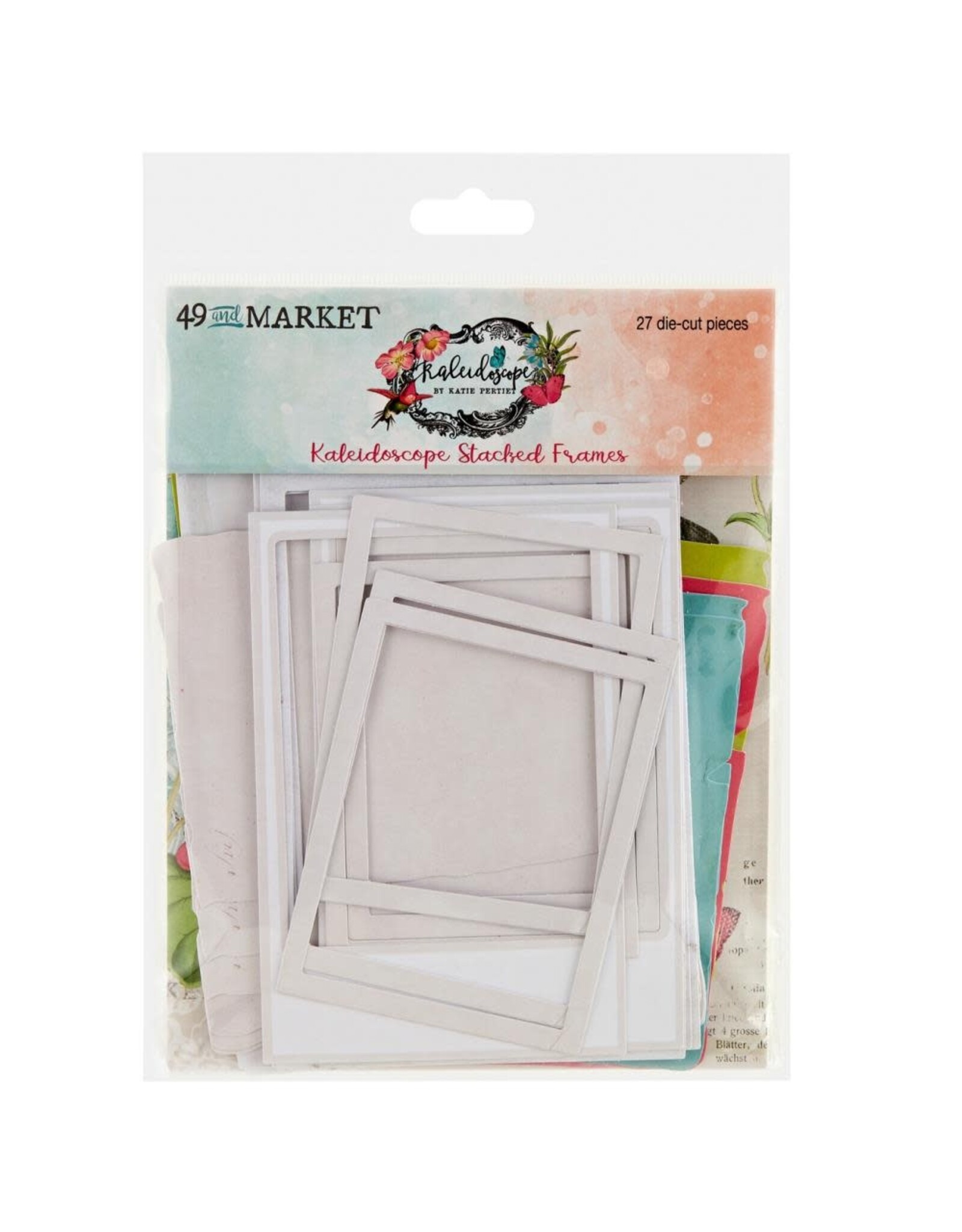 49 AND MARKET Kaleidoscope Chipboard Stacked Frames