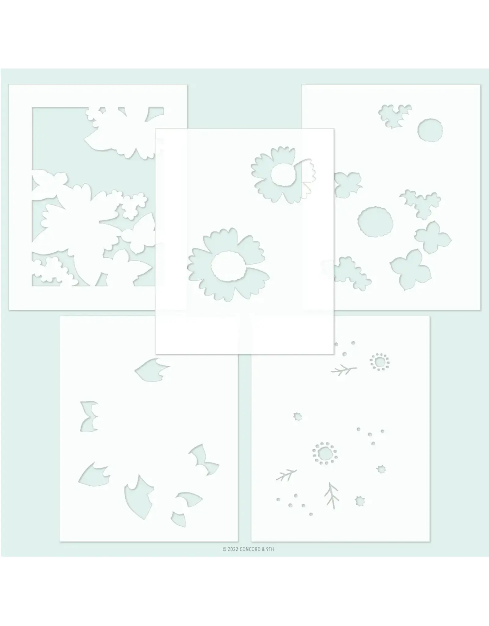 Concord & 9TH Garden Path Stencil Pack