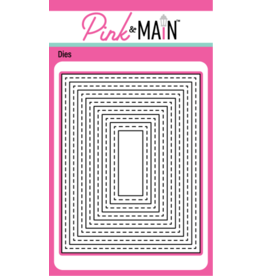 Pink & Main Stitched Rectangle Frames Dies