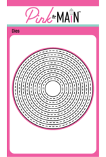 Pink & Main Stitched Circles Frames Dies