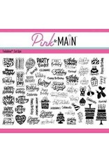 Pink & Main Birthday Sentiments Foilable Cut ups