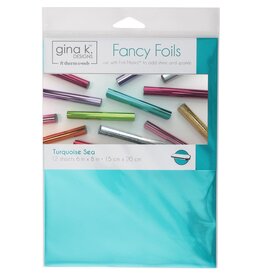 Gina K. Designs Fancy Foil 6" x 8" - Turquoise Sea