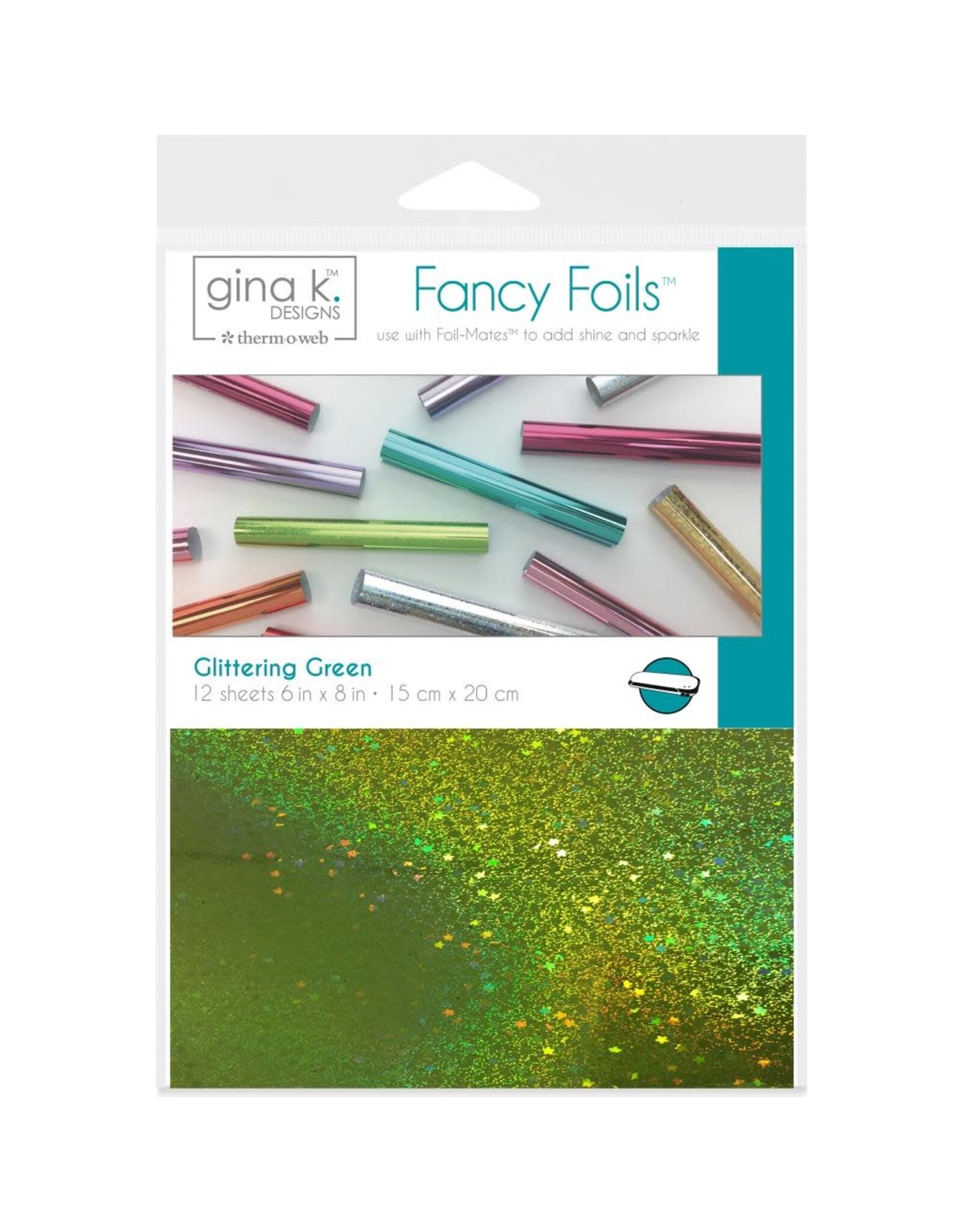 Gina K. Designs Fancy Foil 6" x 8" - Glittering Green