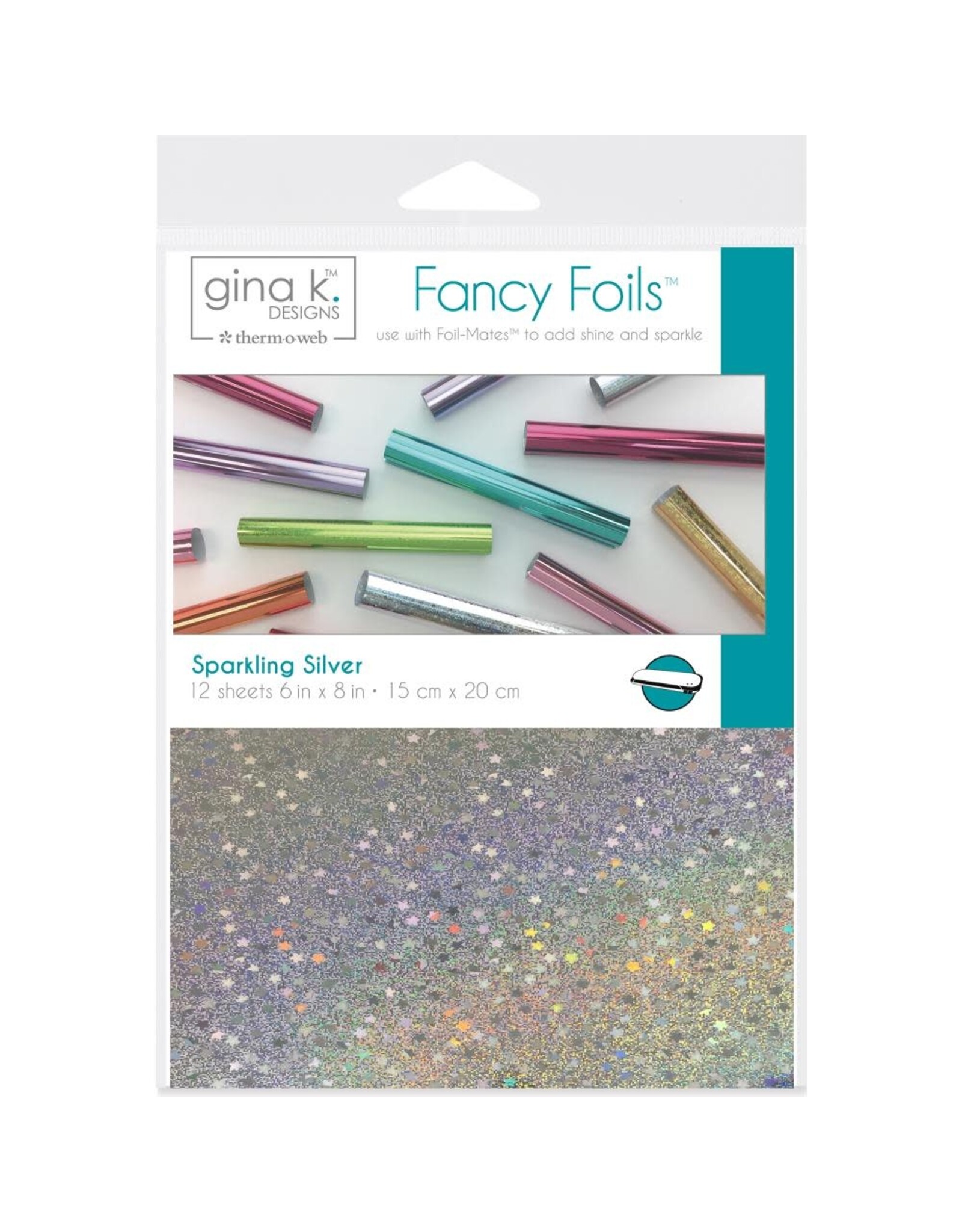Gina K. Designs Fancy Foil 6" x 8" - Sparkling Silver