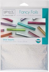 Gina K. Designs Fancy Foil 6" x 8" - Silver Sequins