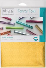 Gina K. Designs Fancy Foil 6" x 8" - Gold Sequins