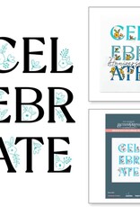 Spellbinders Let's Celebrate Collection - Celebrate Flowers Registration Press Plate