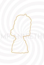 Stamp Anniething Tiana - Make a Wish and Hold On Tight Outline Die