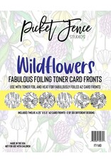 PICKET FENCE STUDIOS Fabulous Foiling Toner A2 Card Fronts - Wildflowers