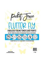 PICKET FENCE STUDIOS Fabulous Foiling Toner A2 Card Fronts - Flutter Fly
