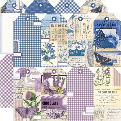 Simple Stories Simple Vintage Essentials Color Palette Blue & Purple Tags