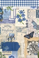 Simple Stories Simple Vintage Essentials Color Palette Blue Collage 12X12 Designer Cardstock