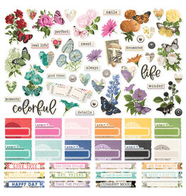 Simple Stories Simple Vintage Essentials Color Palette Cardstock Stickers