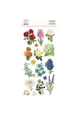 Simple Stories Simple Vintage Essentials Color Palette Foam Stickers Butterfly & Floral