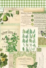Simple Stories Simple Vintage Essentials Color Palette Green Collage 12X12 Designer Cardstock