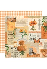 Simple Stories Simple Vintage Essentials Color Palette Orange Collage 12X12 Designer Cardstock