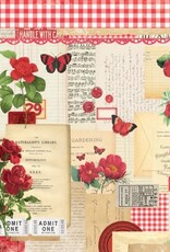 Simple Stories Simple Vintage Essentials Color Palette Red Collage 12X12 Designer Cardstock