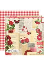 Simple Stories Simple Vintage Essentials Color Palette Red Collage 12X12 Designer Cardstock
